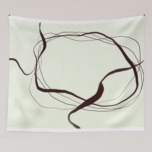 Item preview, Abstract Line Drawing Circles designed and sold by 4811Studios.