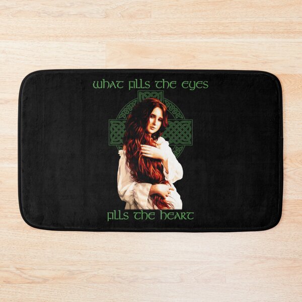 Item preview, What Fills the Eyes, Fills the Heart, Celtic, Irish Proverb, Celtic Cross Knotwork, Celtic Gift designed and sold by Proverbial Wisdom Design.
