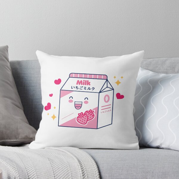 Item preview, Cute Japanese Kawaii Strawberry Milk  designed and sold by popcultutrenerd.