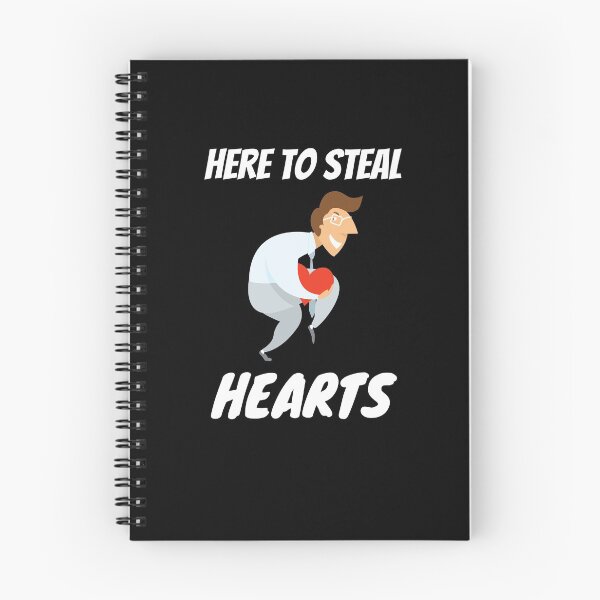 Item preview, Here To Steal Hearts, Love Saying, Romantic Relationship designed and sold by Izemiro.