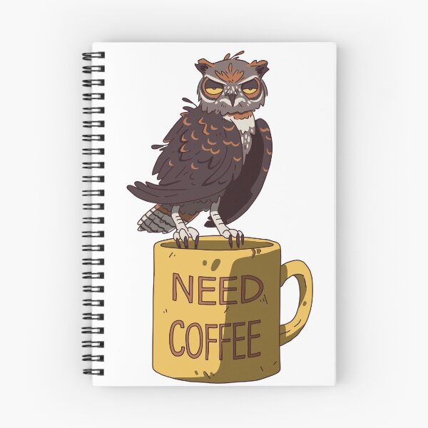 Item preview, Coffee Owl designed and sold by WeFourCrows.