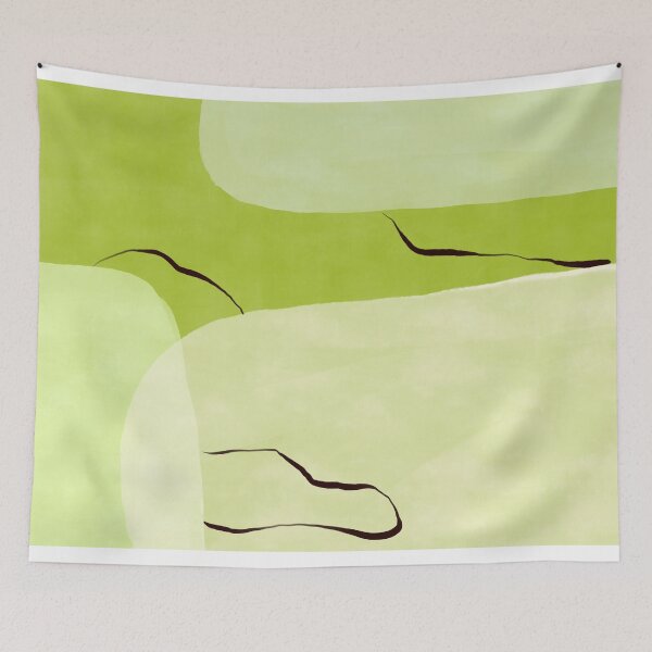 Item preview, Abstract Green Watercolor Painting  designed and sold by 4811Studios.