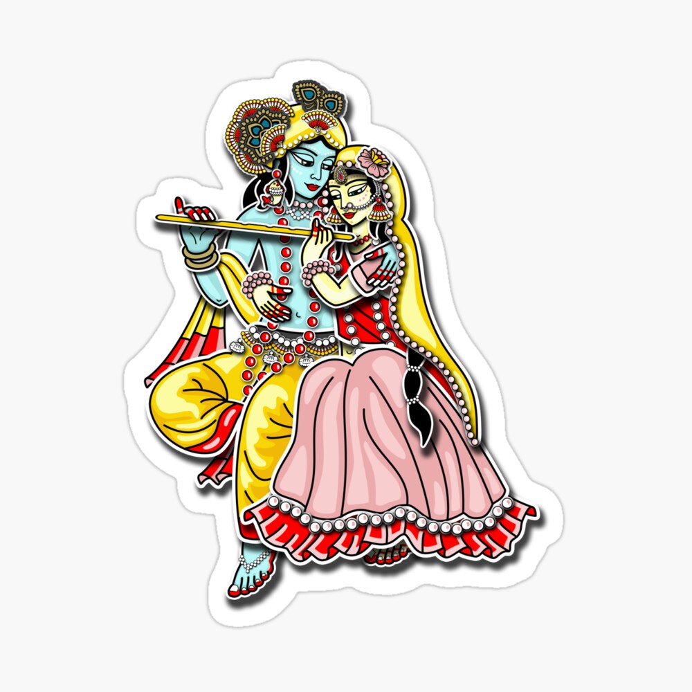 radha krishna clipart house