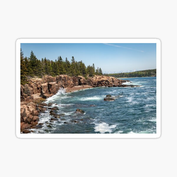 Maine Coastline Sticker