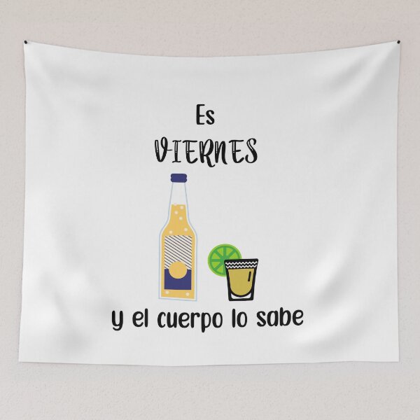 Item preview, Es viernes y el cuerpo lo sabe designed and sold by Shirtgame.