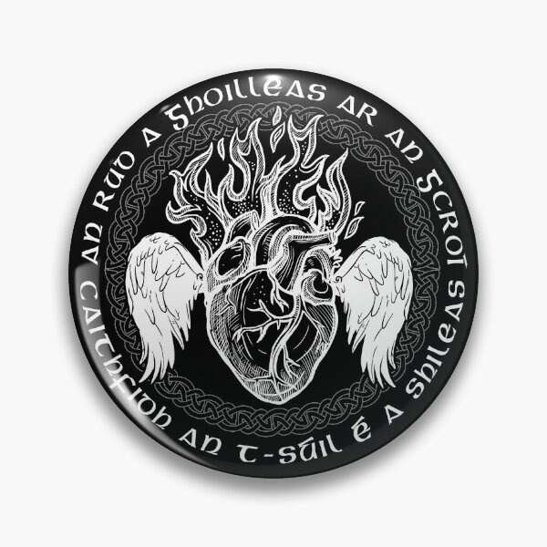 Item preview, What Pains the Heart Must be Washed Away With Tears, Gaelic, Celtic Proverb, Celtic Gift designed and sold by Proverbial Wisdom Design.