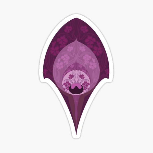 Deco Flower Peacock-Orchid Sticker