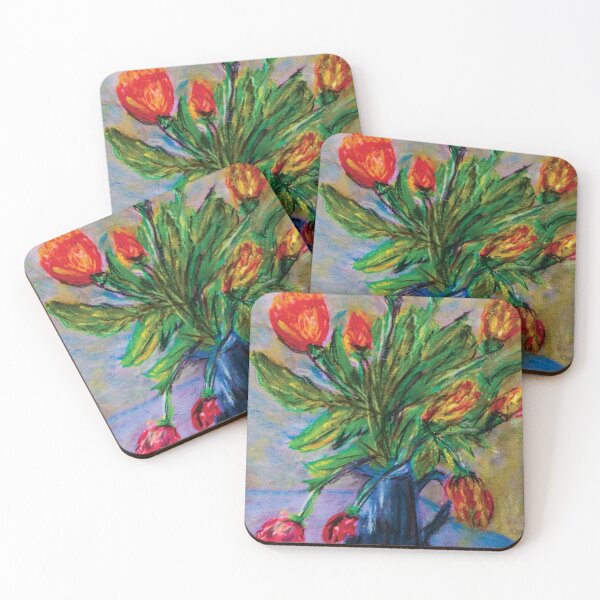Item preview, Still Life With Flowers, pastel technique designed and sold by pineappledizajn.