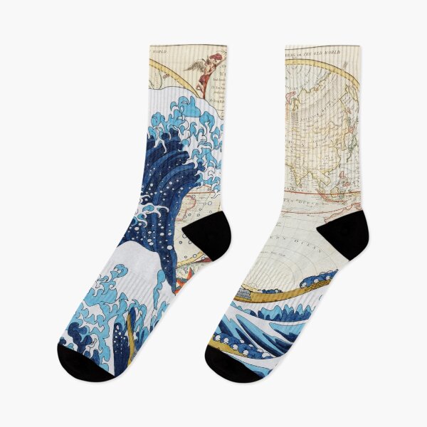 Item preview, The Great World Map Wave designed and sold by Forever-Design.