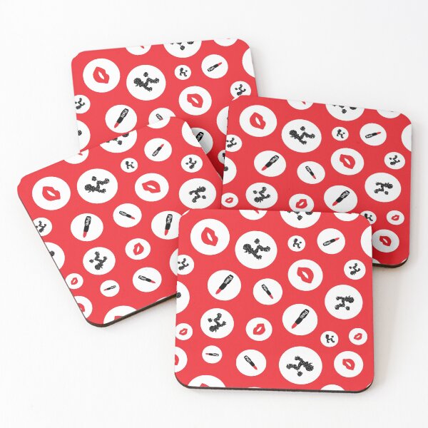 Item preview, Red Lipstick Seamless Repeat Pattern designed and sold by ClaudiaFlores.