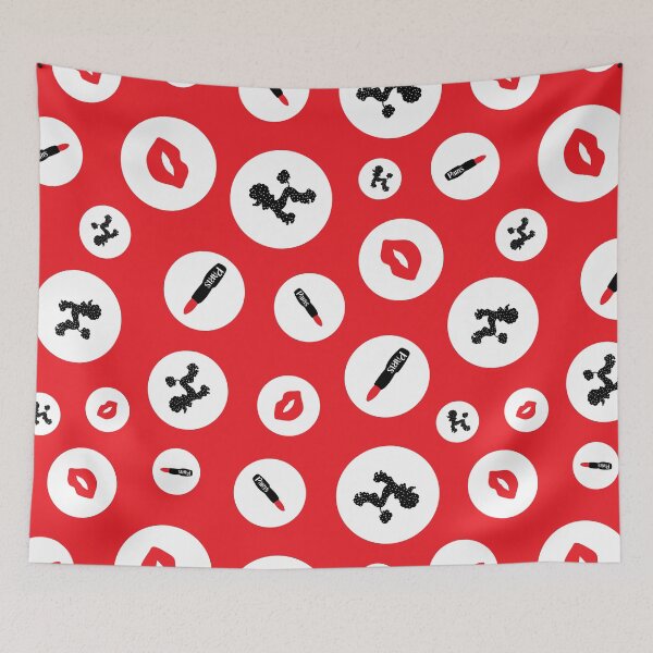 Item preview, Red Lipstick Seamless Repeat Pattern designed and sold by ClaudiaFlores.