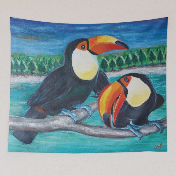 Item preview, Tropical Toucan birds in the Rainforest designed and sold by Yolanda Designs.
