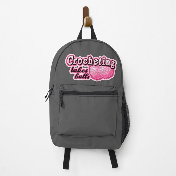 Item preview, crocheting takes balls, crafting makes everything better designed and sold by weilertsen.