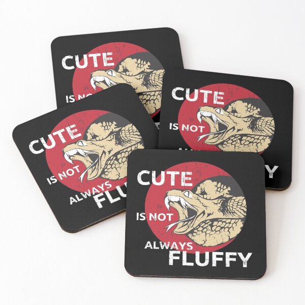 Item preview, Cute Is Not Always Fluffy Snake Reptile Gift designed and sold by leofel.