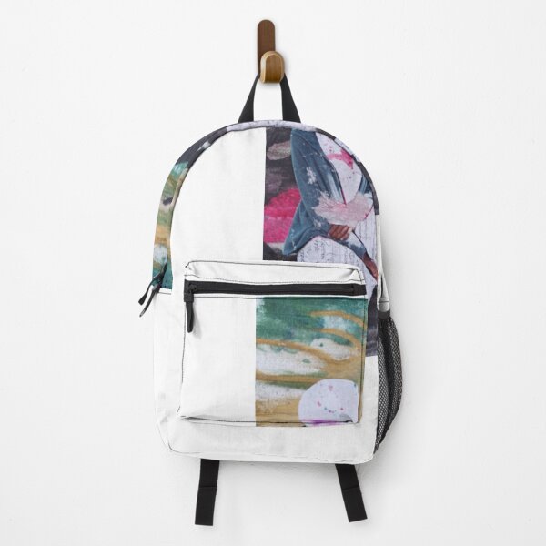 Item preview, Meditation,thinking woman, empty head, mindfulness, leathers, paper, newspaper designed and sold by NessArtByEwa.