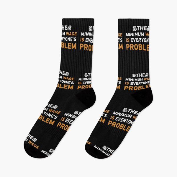 Item preview, the Minimum Wage Is Everyone's Problem, 2021 typographic designed and sold by Drago Art.