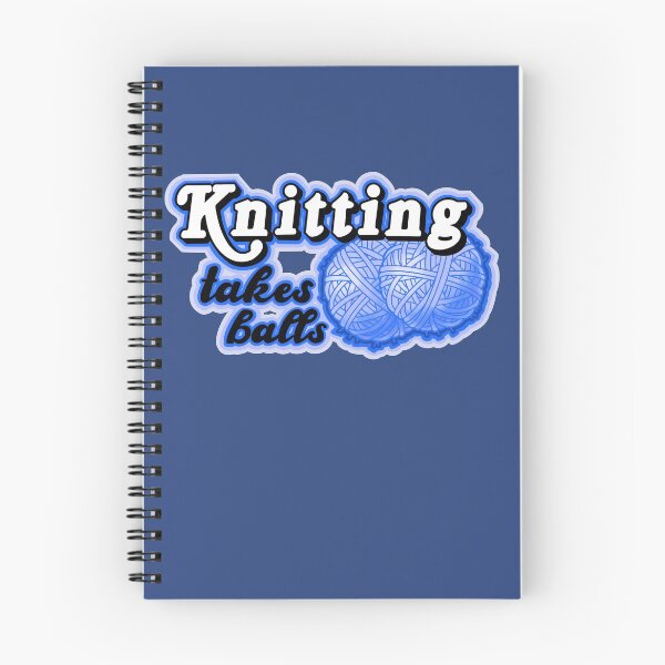 Item preview,  knitting takes balls, male knitter pun designed and sold by weilertsen.