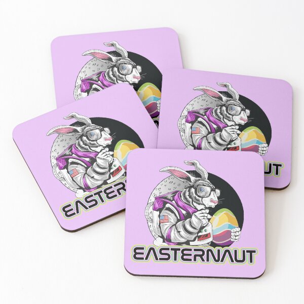 Item preview, Happy Easter Naut Astronaut Bunny Rabbit with glasses designed and sold by LeGND.