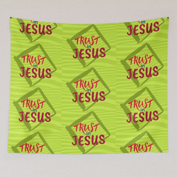 Item preview, Trust in Jesus Spiritual Quotes designed and sold by HeartCrushes4u.