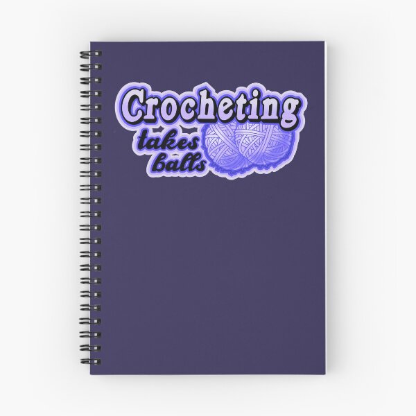 Item preview,  crocheting takes balls, funny male crocheter  pun designed and sold by weilertsen.