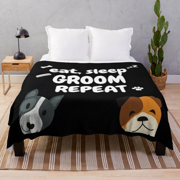 Item preview, Dog Grooming Eat Sleep Groom Repeat designed and sold by MerlinTea.