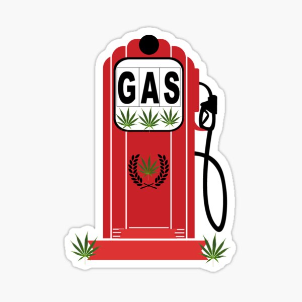 Item preview, Marijuana Weed Get Gassed Up Cannabis Pot Leaf CBD Reefer Plants Funny Retro Design designed and sold by uniqueteeshirts.