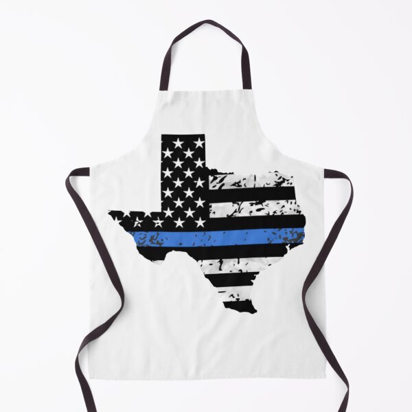 Item preview, Thin Blue Line Police Officer Flag in Texas State Map designed and sold by UpwardSpin.
