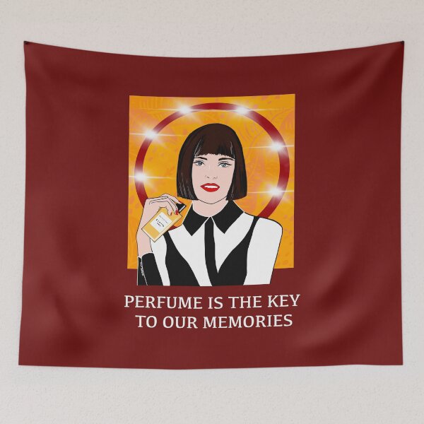 Item preview, Perfume is a key to our memories quote girl designed and sold by PG Illustration.