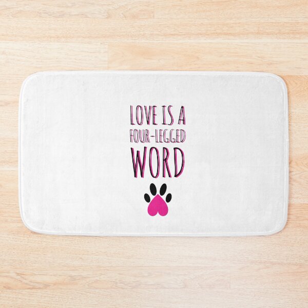 Item preview, Love is a four-legged word dogs dog lover  designed and sold by Tropical Blood.