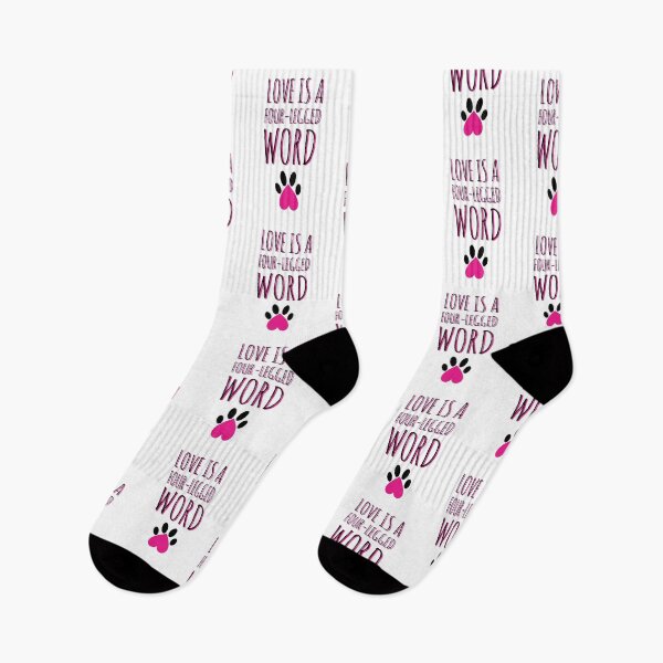 Item preview, Love is a four-legged word dogs dog lover  designed and sold by Tropical Blood.