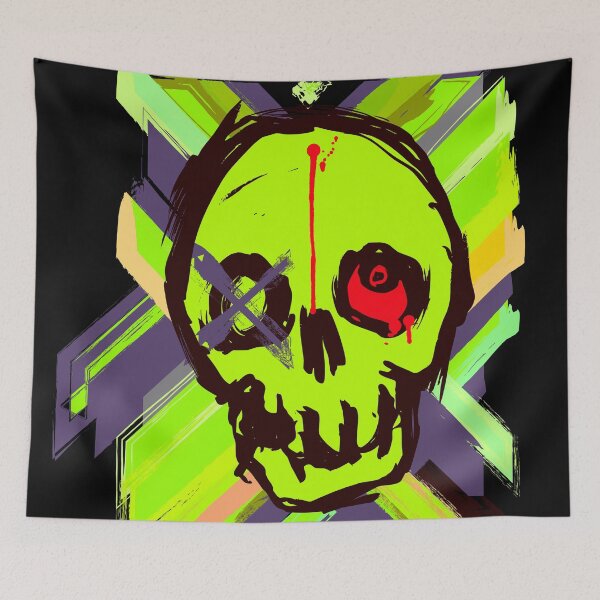 Item preview, Artistic punk rock style Skull designed and sold by paulo silveira.