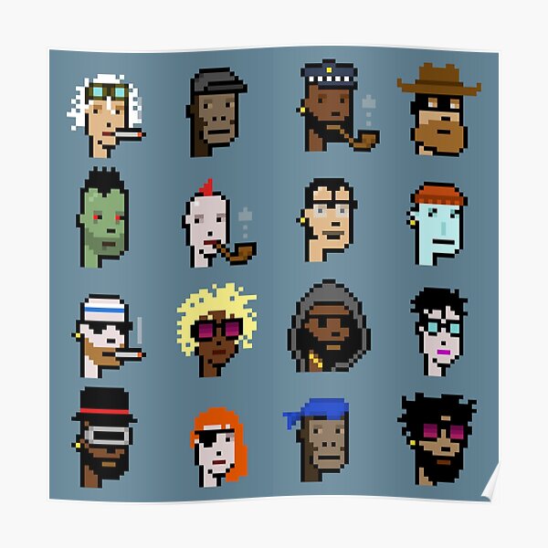 Cryptopunks Posters Redbubble