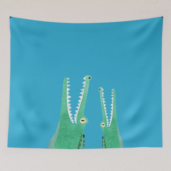 Item preview, Watercolor alligator jaws designed and sold by Orloff.