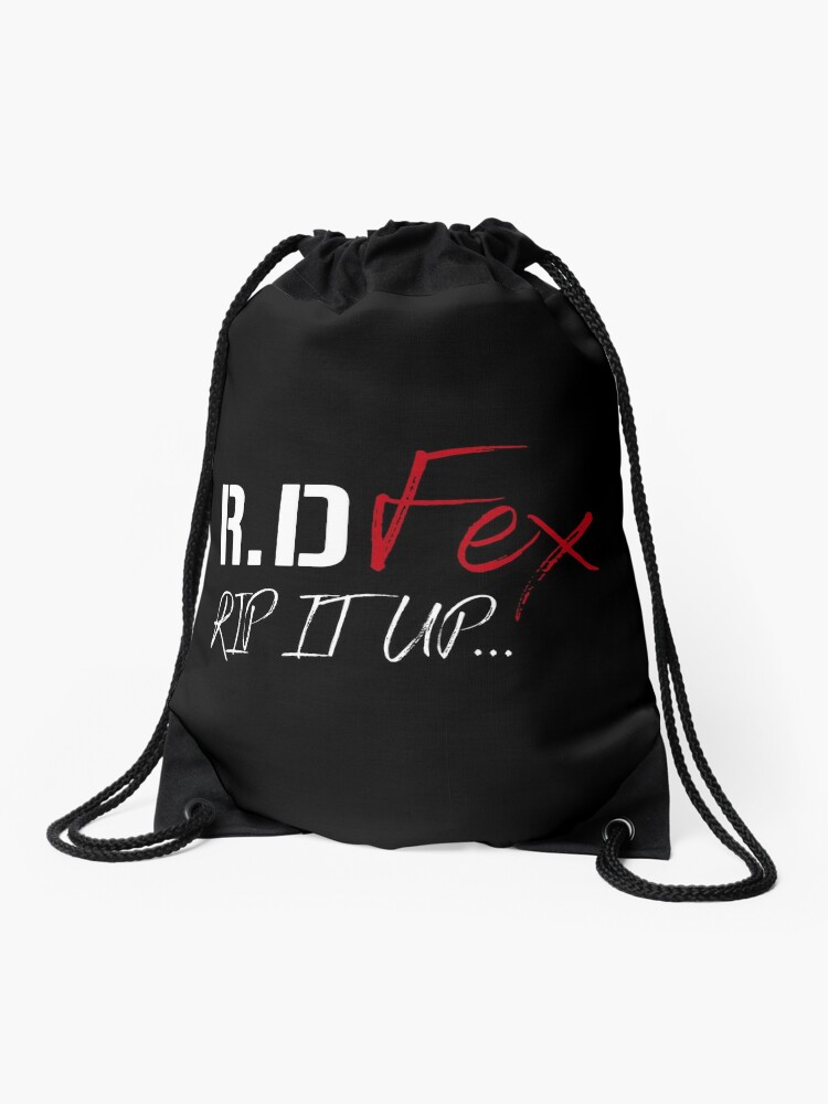 Drawstring Bag, R D Fex RIP IT UP... designed and sold by R-D-Fex