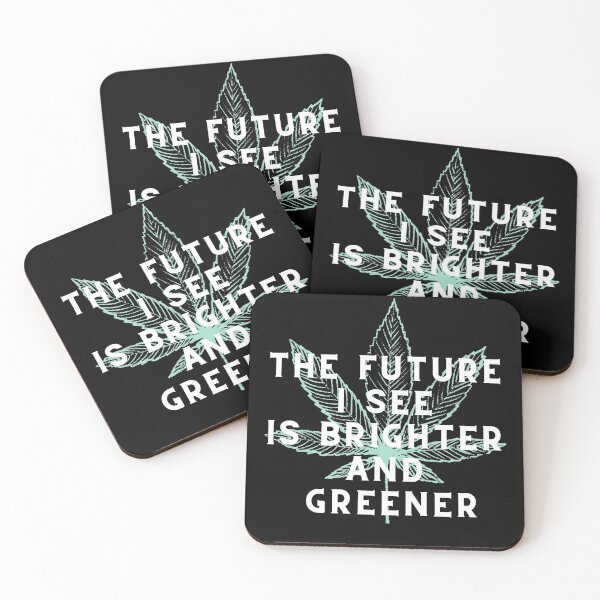 Item preview, El futuro que veo es más brillante y más verde | Stoner inteligente y exitoso | Memes de malezas | designed and sold by AlfaEcho.
