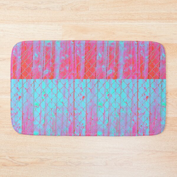 Item preview, Hot Pink and Neon Blue Double Fences Texture for All Over Print designed and sold by 10pmCreations.