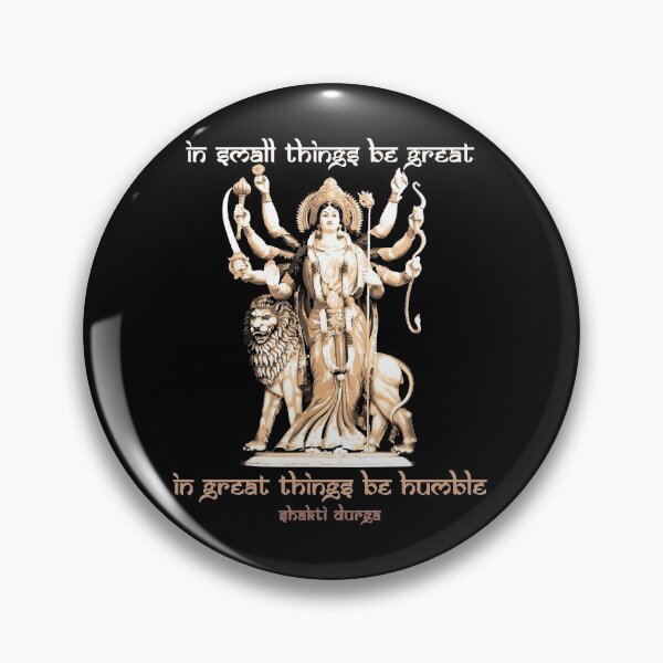 Item preview, In Small Things be Great, in Great Things be Humble, Hindu Proverb, Goddess Durga, Hindu Gift  designed and sold by Proverbial Wisdom Design.