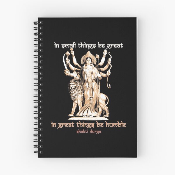 Item preview, In Small Things be Great, in Great Things be Humble, Hindu Proverb, Goddess Durga, Hindu Gift  designed and sold by Proverbial Wisdom Design.