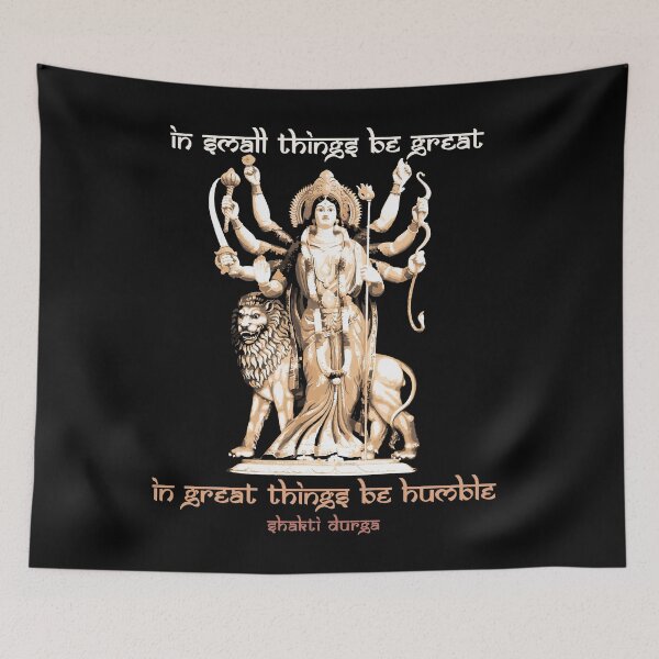 Item preview, In Small Things be Great, in Great Things be Humble, Hindu Proverb, Goddess Durga, Hindu Gift  designed and sold by Proverbial Wisdom Design.