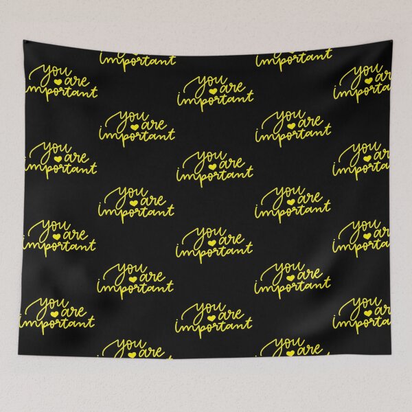 Item preview, Yellow You Are Important in Cursive  designed and sold by girafficsco.