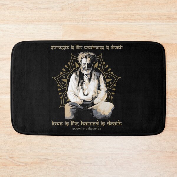 Item preview, Strength is Life, Weakness is Death, Hindu Proverb, Swami Vivekananda Quote, Hindu Gift  designed and sold by Proverbial Wisdom Design.