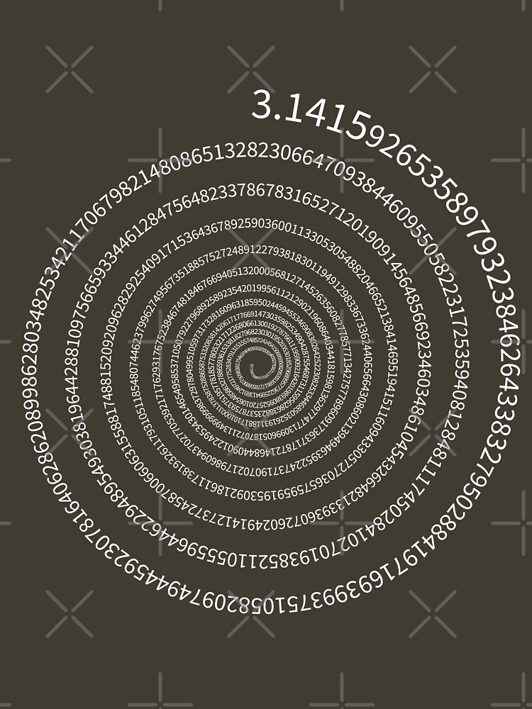 Pi Digits Spiral (white text) by dave-williams