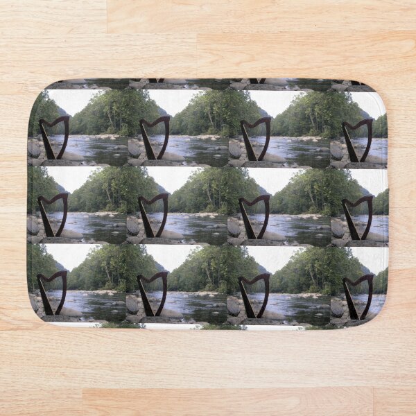 Harp at the River Bath Mat