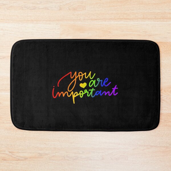 Item preview, Rainbow You Are Important in Cursive  designed and sold by girafficsco.