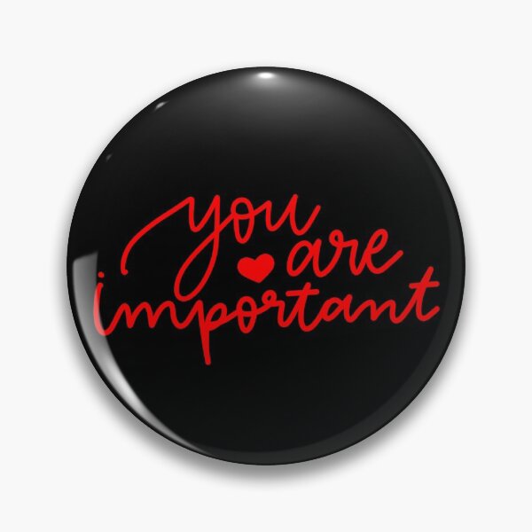 Item preview, Red You Are Important in Cursive designed and sold by girafficsco.