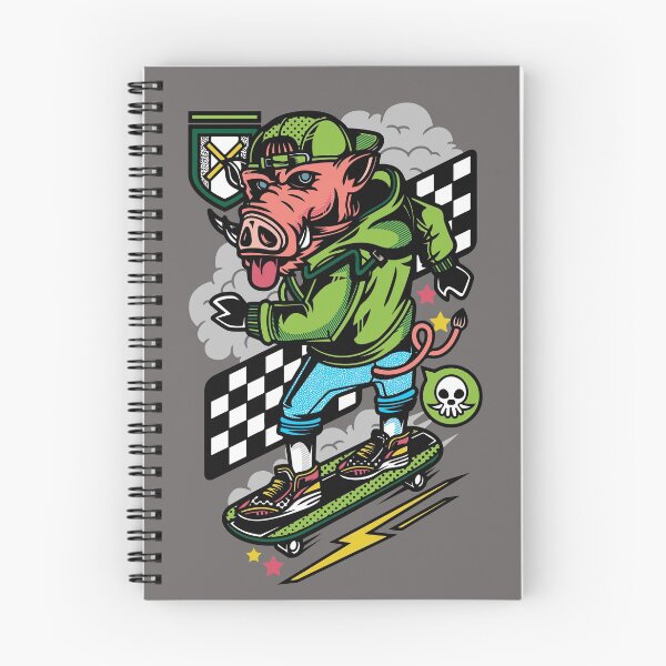 Item preview, Skateboarding Warthog Illustration designed and sold by SLAG-Creative.