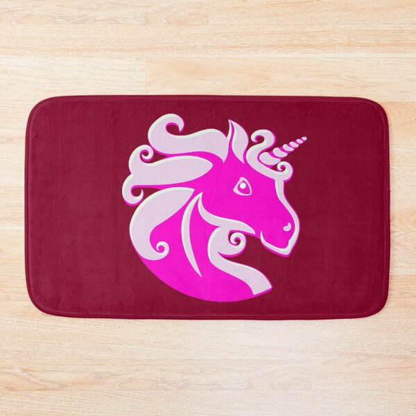 Item preview, Unicorn pony head pink and white designed and sold by mirrorimages.