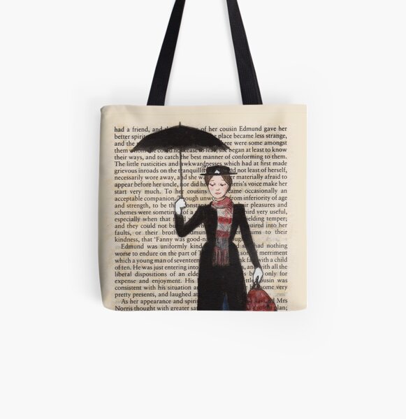 Mary Poppins Bolsa estampada de tela