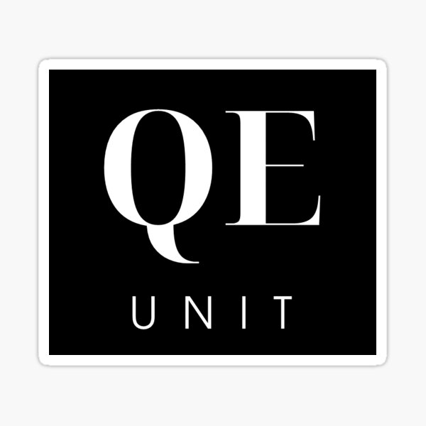 QE Unit - Official Logo Black Sticker