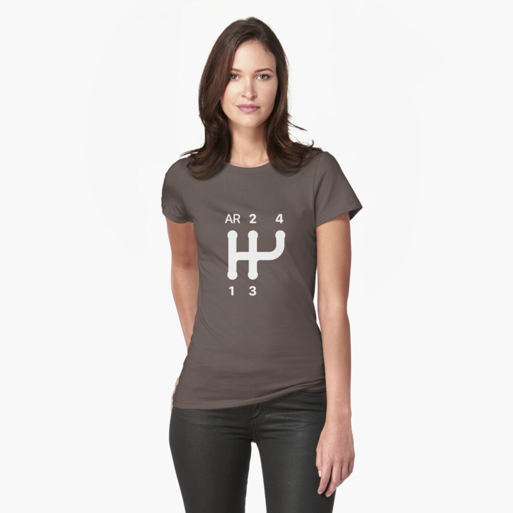 gear shift pattern t shirt